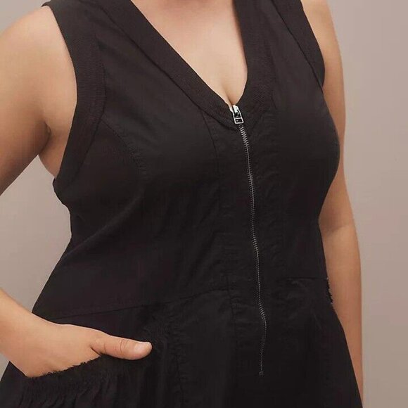 Daily Practice by Anthropologie Trek Utility Mini Dress Tiered Cotton S 280417 - Picture 7 of 12